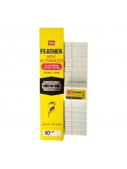 200 Hojas de Doble Filo Feather New Hi-Stainless