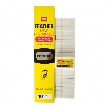 200 Hojas de Doble Filo Feather New Hi-Stainless