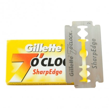 5 Double Edge Razors Gillette o'clock SharpEdge