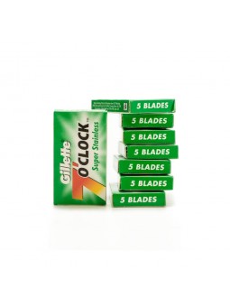 40 DE Blades Gillette 7 o'clock "Super Stainless"