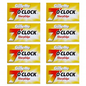 40 Double Edge Blades Gillette 7 o'clock SharpEdge