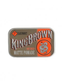 King Brown Pomade Matte Square Tin 75gr