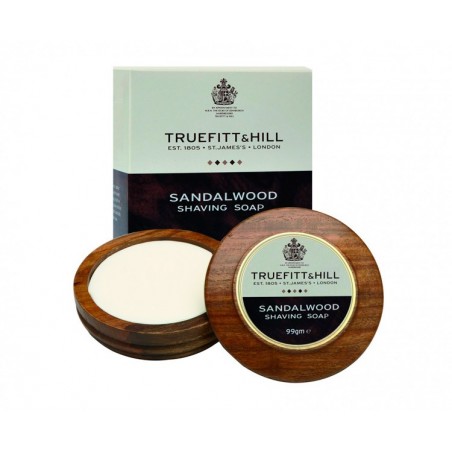 Truefitt & Hill Sandalwood Shaving Soap & Wooden Bowl 99gr