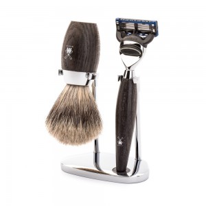 Mühle Shaving Set Fine Badger Shaving Brush & Fusion Razor Kosmo Series