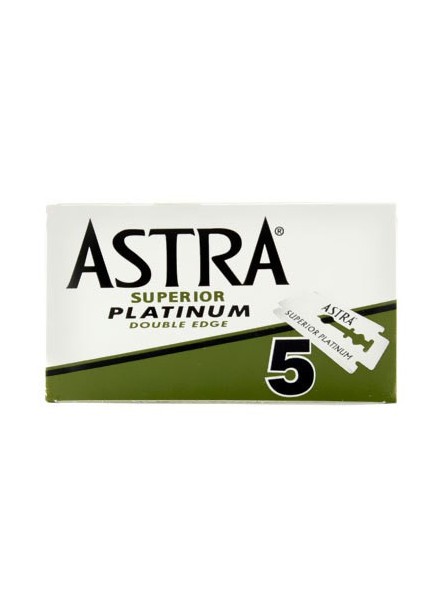 5 Hojas de Doble Filo Astra Superior Platinum
