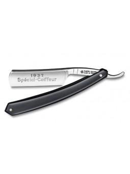 Thiers-Issard 6/8 Straigh Razor Special Coiffeur Black Plastic