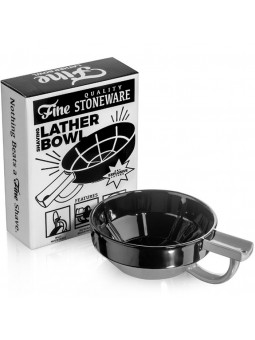 Fine Accoutrements Black/Grey Lather Bowl with StaticHole Technology