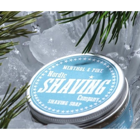 Nordic Shaving Soaps Methol & Pine Shaving Soap 80g