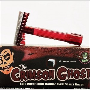 Phoenix Artisan Accoutrements Crimson Ghost Open Comb Double Slant Safety Razor