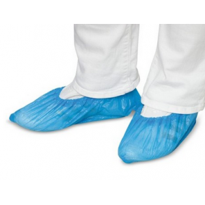 Cubre Zapatos Plástico Azul. Caja 100 unidades