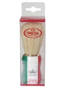 Omega Pure Bristle “Italian Flag” Shaving Brush