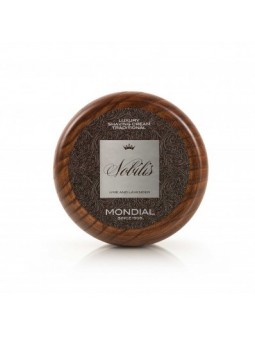 Crema de Afeitar  Nobilis. Bol de madera  Mondial  140ml 