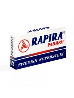 5 Cuchillas de afeitar Doble Hoja Rapira Swedish Supersteel