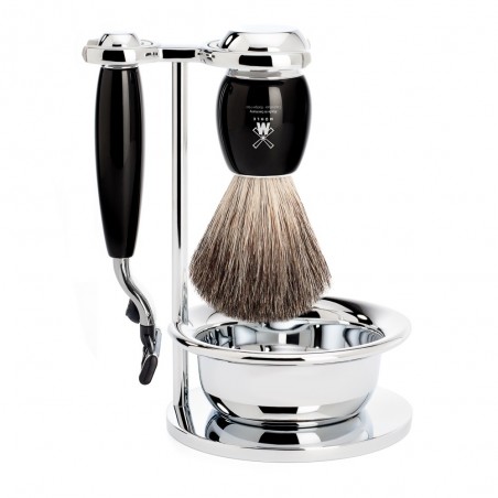 Mühle Shaving Brush & Gillette® Mach3® Set Serie Vivo