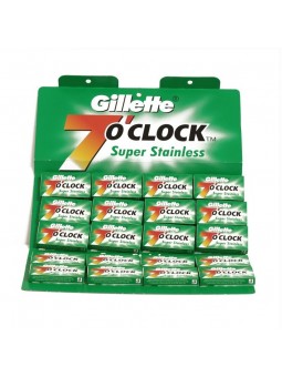100 Cuchillas Gillette 7 o'clock verdes