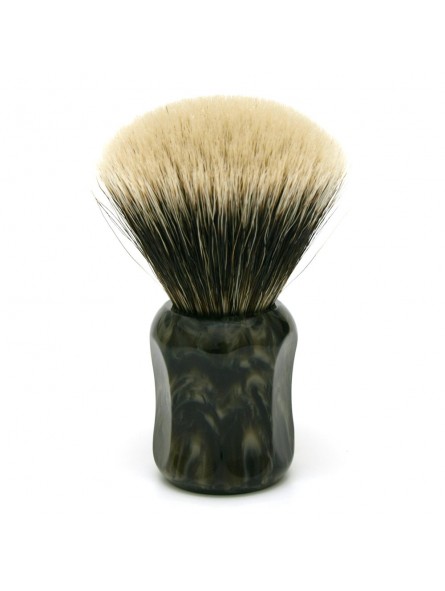 Shavemac Shaving Brush ML2 Silvertip 2-Band 50mm Black/Brown