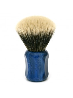 Shavemac Shaving Brush MB2 Silvertip 2-Band Fan Shape 50mm Blue/Marble