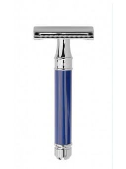 Maquinilla de afeitar Edwin Jagger Azul-Cromo.