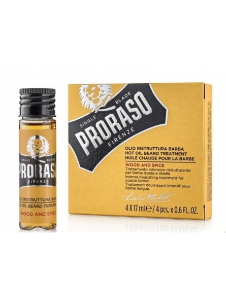 Proraso Beard Hot Oil 30ml (4 pcs x 17 ml.)
