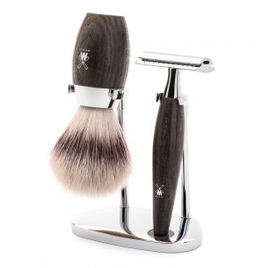 Mühle Shaving Set Silvetip Fibre Shavign Brush & Safety Razor Kosmo Series