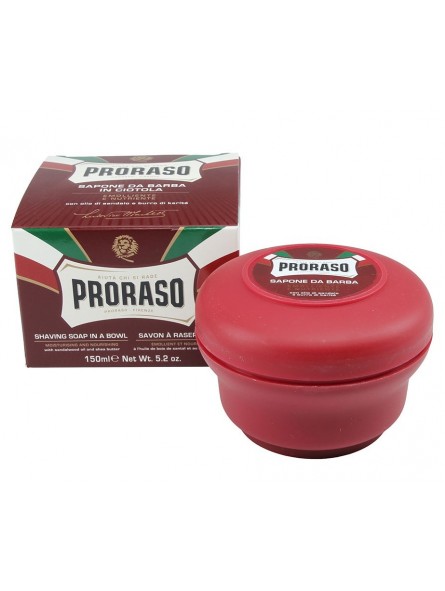 Proraso Bowl Shaving Soap Sandalwood & Shea Butter 150ml.