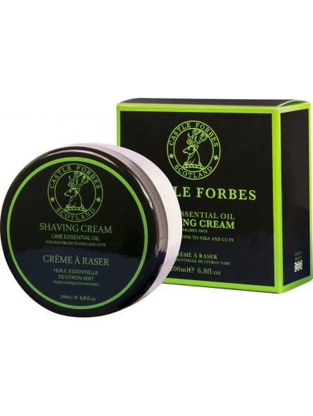 Castle Forbes Lime Essential Oil Shaving Cream 200ml