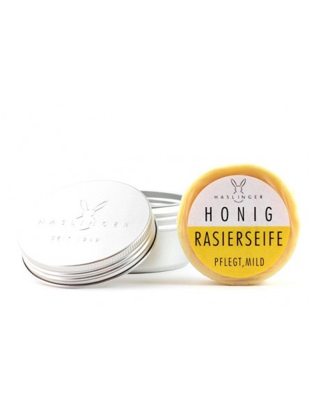 Haslinger Honey Shaving Soap with Case 60gr