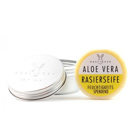 Haslinger Aloe Vera Shaving Soap with Case 60gr